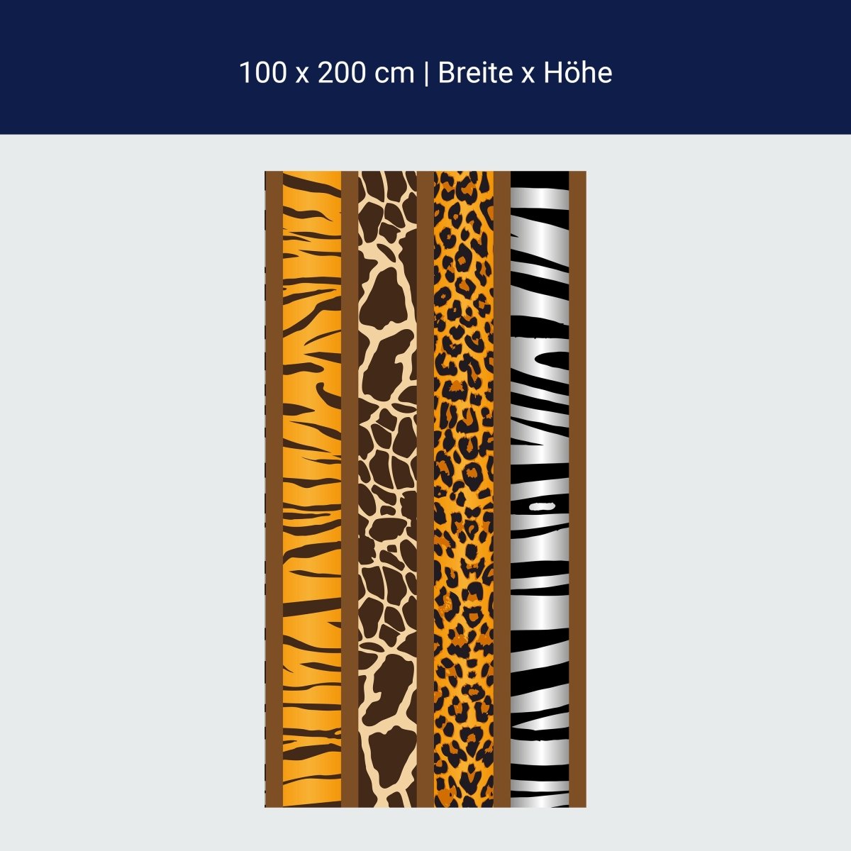 Duschwand Afrika Tiermuster M0198 Duschwand Afrika Tiermuster M0198