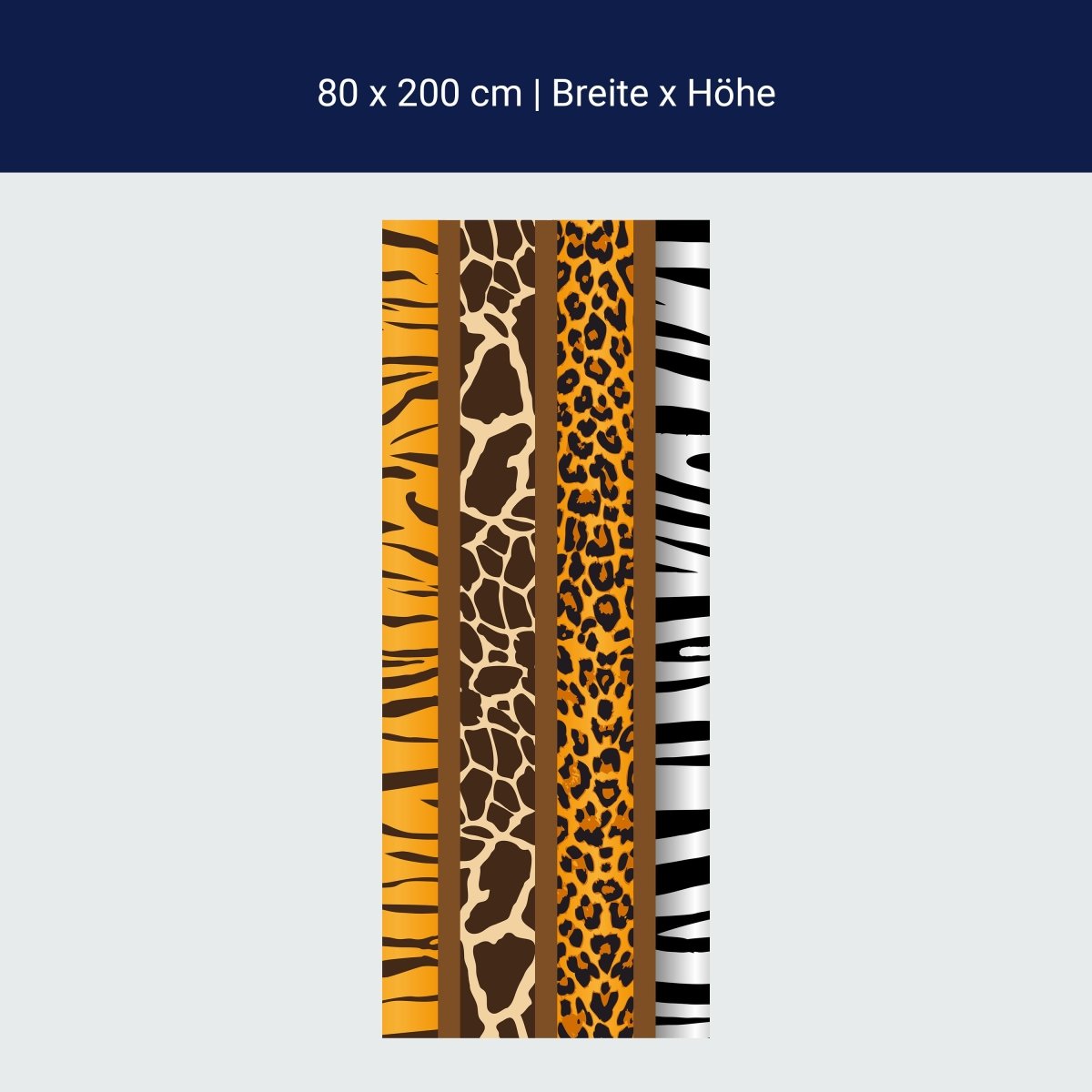 Duschwand Afrika Tiermuster M0198 Duschwand Afrika Tiermuster M0198