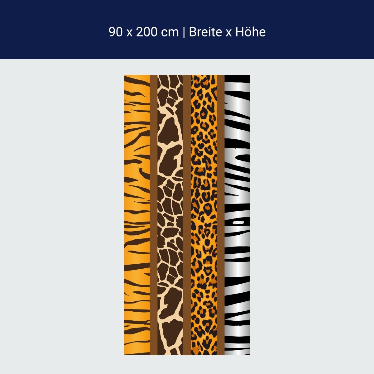 Duschwand Afrika Tiermuster M0198 Duschwand Afrika Tiermuster M0198