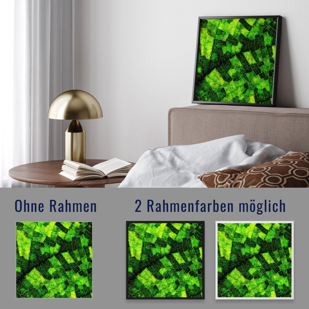 wandmotiv24 Poster, Poster - Blatt, grün, Pflanze - M0214 - Bild 4 wandmotiv24 Poster, Poster - Blatt, grün, Pflanze - M0214 - Bild 4