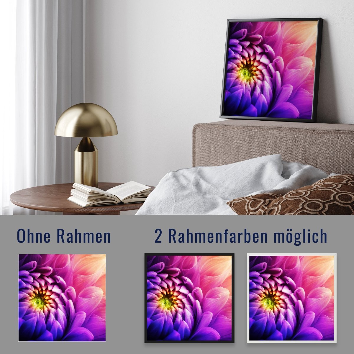 wandmotiv24 Poster, Poster - Pflanze, Blüte, violett - M0219 - Bild 4 wandmotiv24 Poster, Poster - Pflanze, Blüte, violett - M0219 - Bild 4