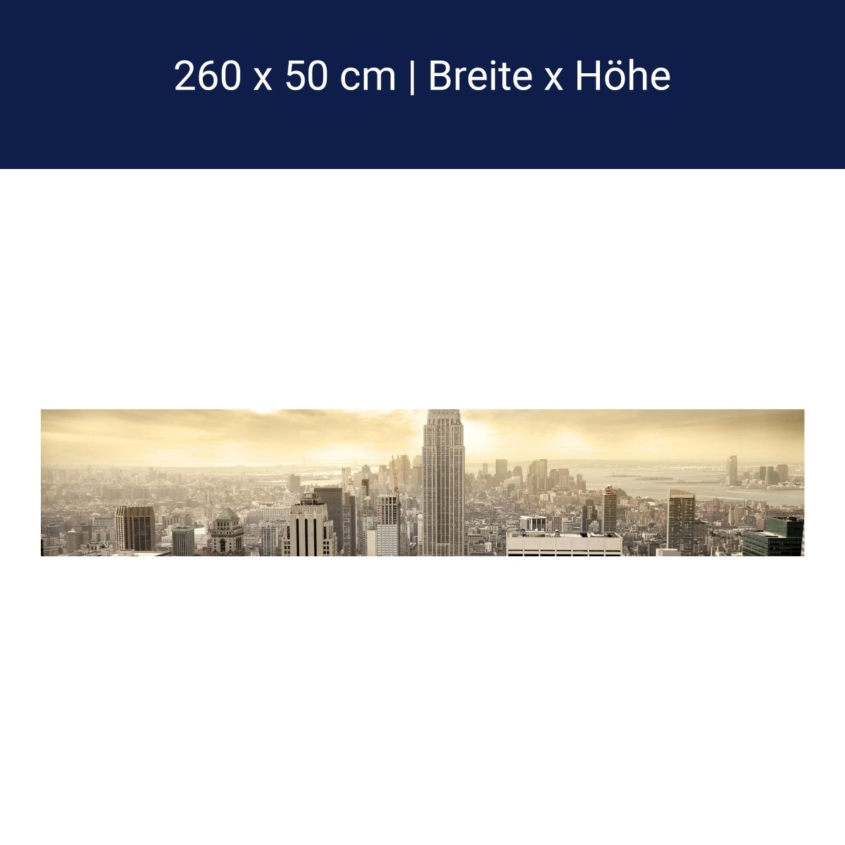 Küchenrückwand New York Skyline View M0221 Küchenrückwand New York Skyline View M0221