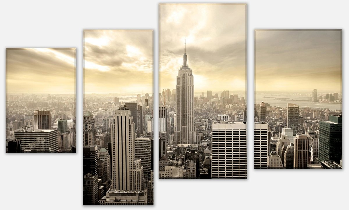 Leinwandbild Mehrteiler New York Skyline View M0221 Leinwandbild Mehrteiler New York Skyline View M0221