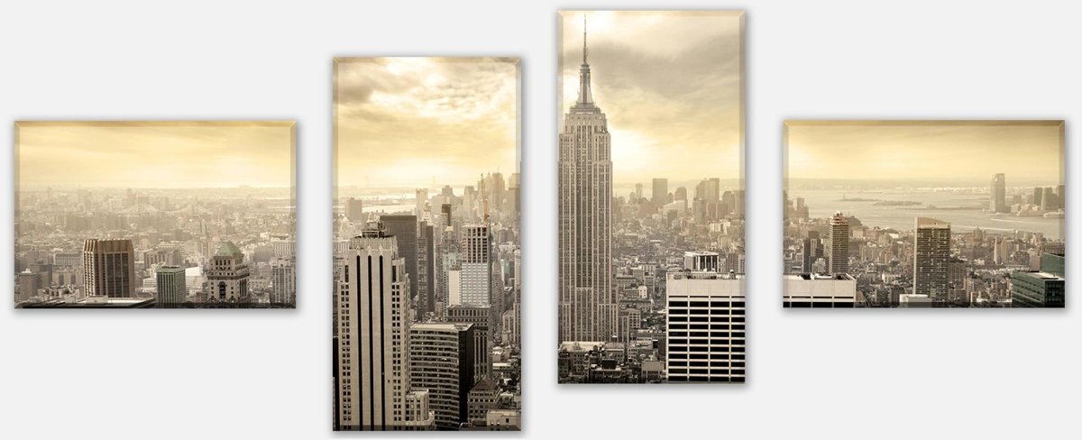 Leinwandbild Mehrteiler New York Skyline View M0221 Leinwandbild Mehrteiler New York Skyline View M0221