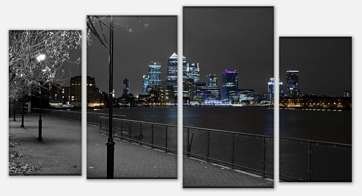 Leinwandbild Mehrteiler London Hafen M0222 Leinwandbild Mehrteiler London Hafen M0222