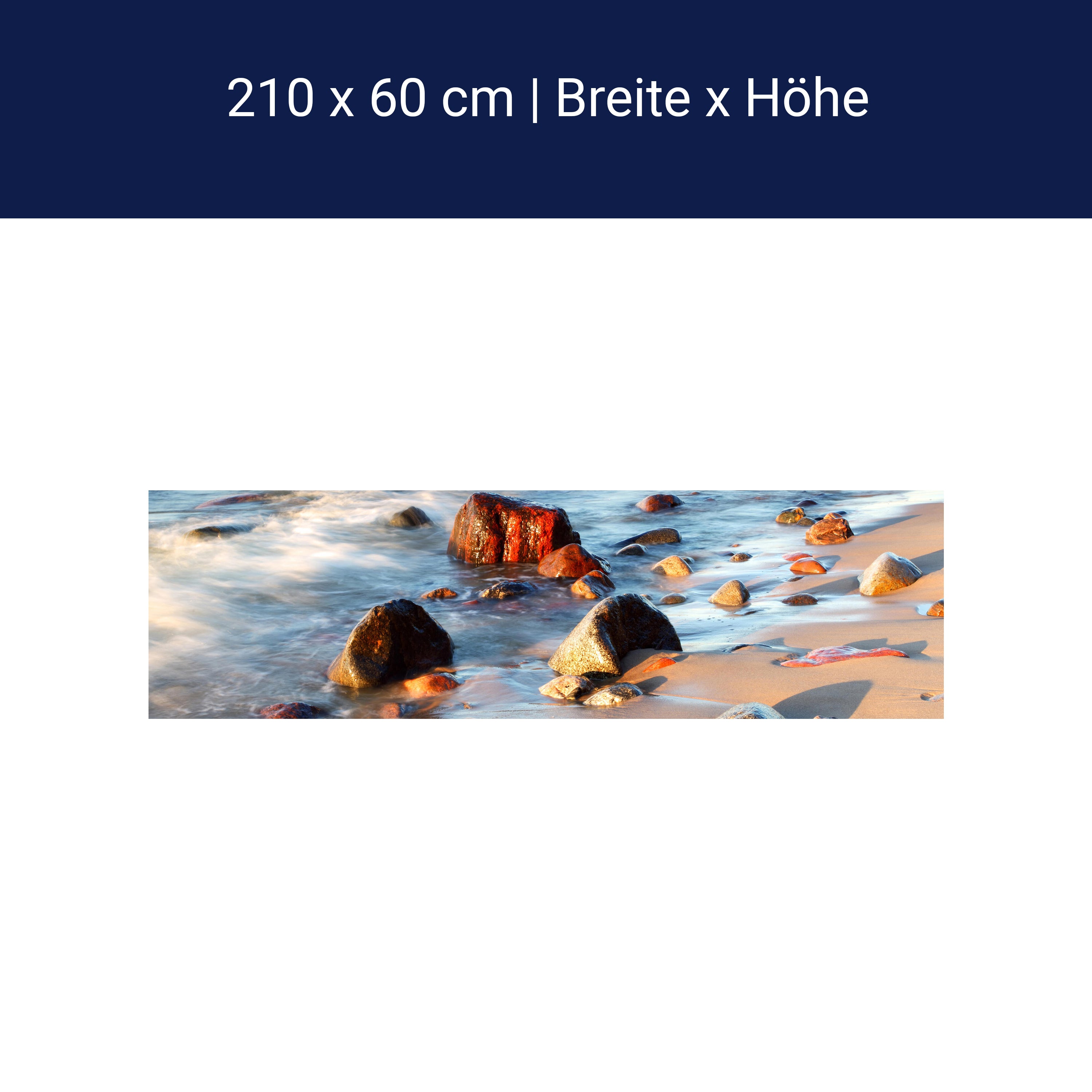 Küchenrückwand Steinstrand Natur M0223 Küchenrückwand Steinstrand Natur M0223