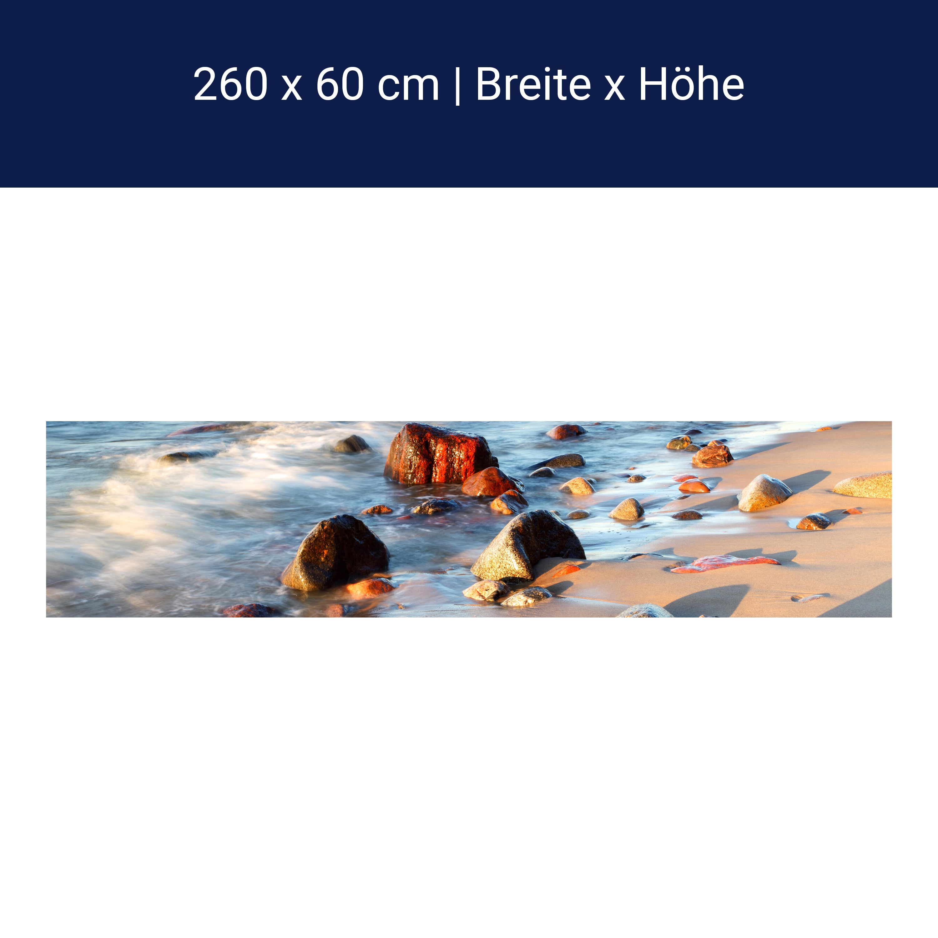 Küchenrückwand Steinstrand Natur M0223 Küchenrückwand Steinstrand Natur M0223