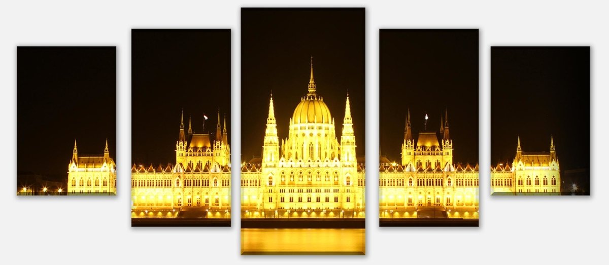 Leinwandbild Mehrteiler Budapest bei Nacht M0226 entdecken - Bild 1 Leinwandbild Mehrteiler Budapest bei Nacht M0226 entdecken - Bild 1
