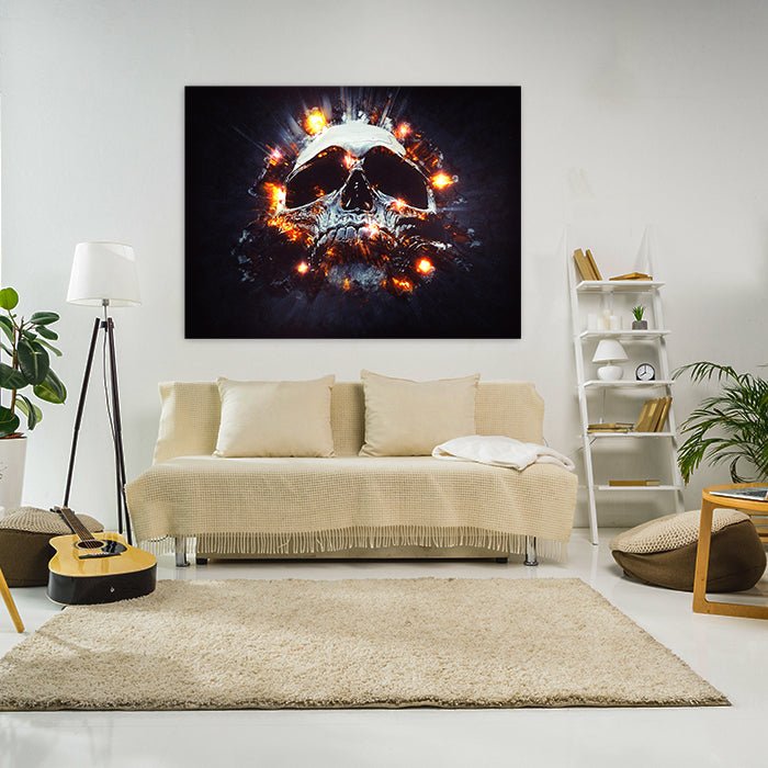 Leinwandbild Totenkopf, Querformat M0227 kaufen - Bild 3 Leinwandbild Totenkopf, Querformat M0227 kaufen - Bild 3