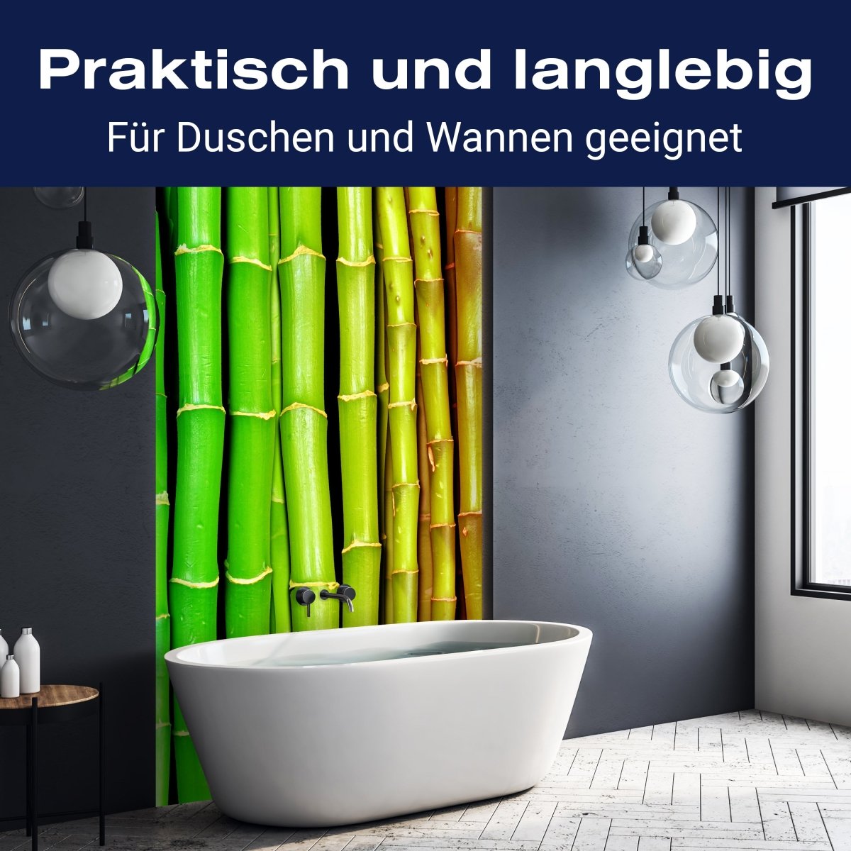Duschwand bunter Bambus Asien M0229 entdecken - Bild 3 Duschwand bunter Bambus Asien M0229 entdecken - Bild 3