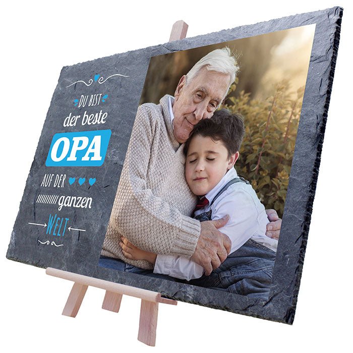 Schiefertafel Bester Opa M0230 - Bild 6 Schiefertafel Bester Opa M0230 - Bild 6