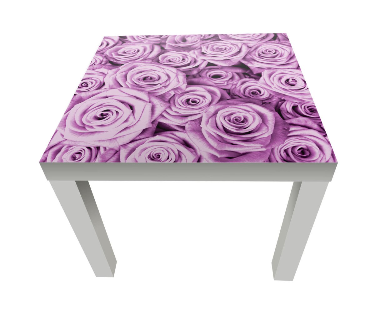 Beistelltisch violettes Rosenfeld Blüte M0232 entdecken - Bild 1 Beistelltisch violettes Rosenfeld Blüte M0232 entdecken - Bild 1