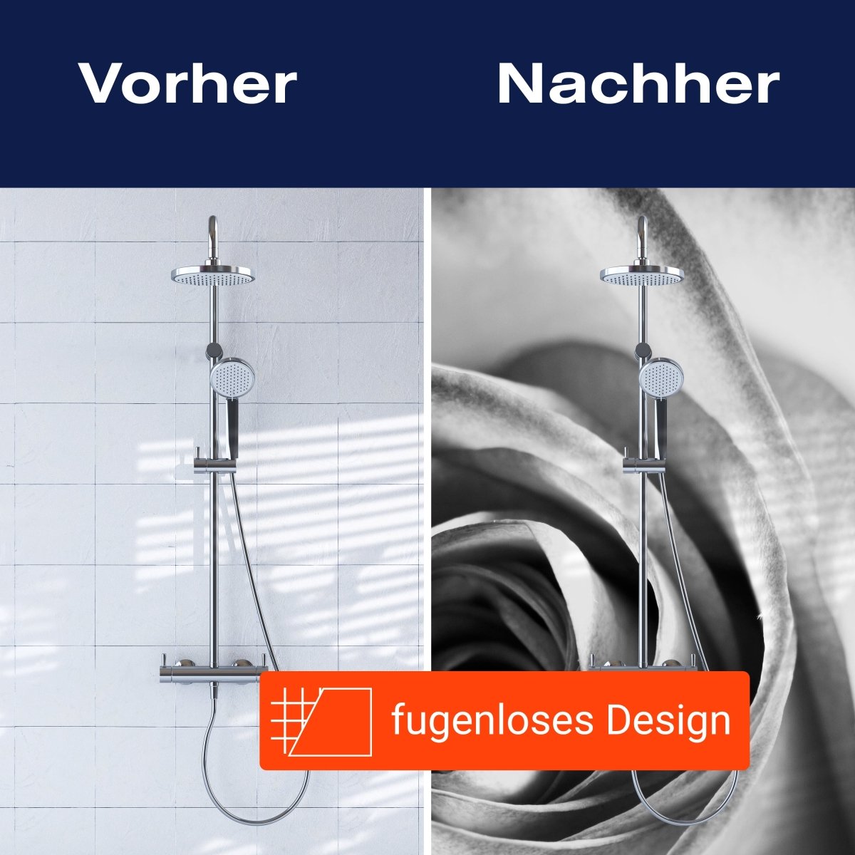 Duschwand weiße Rose Blüte M0233 entdecken - Bild 9 Duschwand weiße Rose Blüte M0233 entdecken - Bild 9