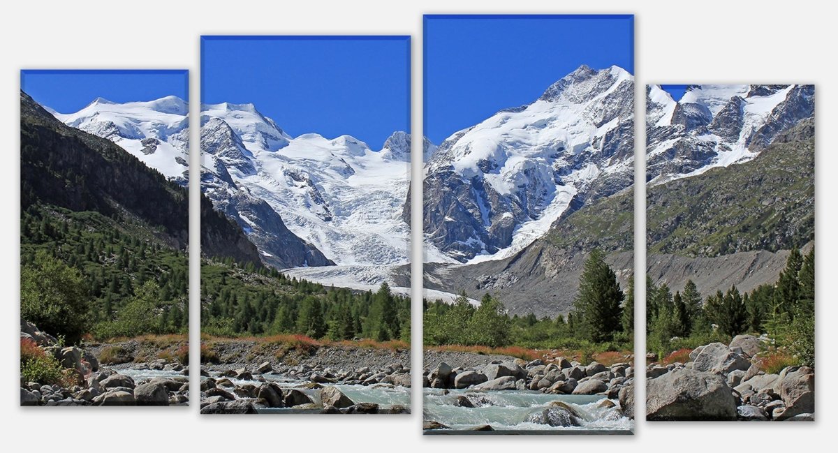 Leinwandbild Mehrteiler Morteratsch Gletscher Alpen M0236 Leinwandbild Mehrteiler Morteratsch Gletscher Alpen M0236