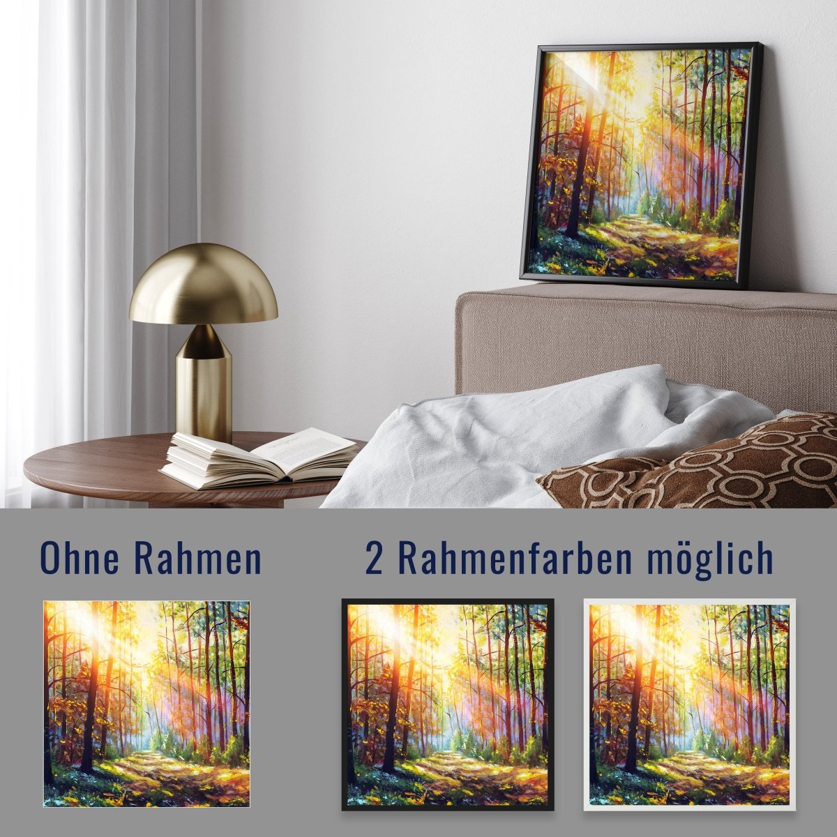 wandmotiv24 Poster, Poster - Gemälde, Malerei, Wald - M0237 - Bild 4 wandmotiv24 Poster, Poster - Gemälde, Malerei, Wald - M0237 - Bild 4