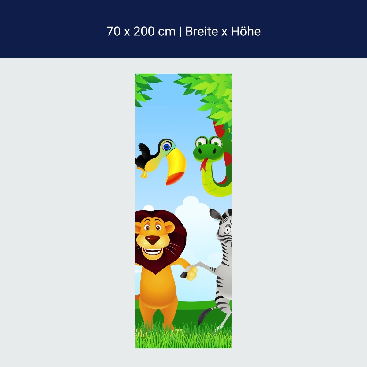 Duschwand Tiergruppe Kinder M0241 Duschwand Tiergruppe Kinder M0241