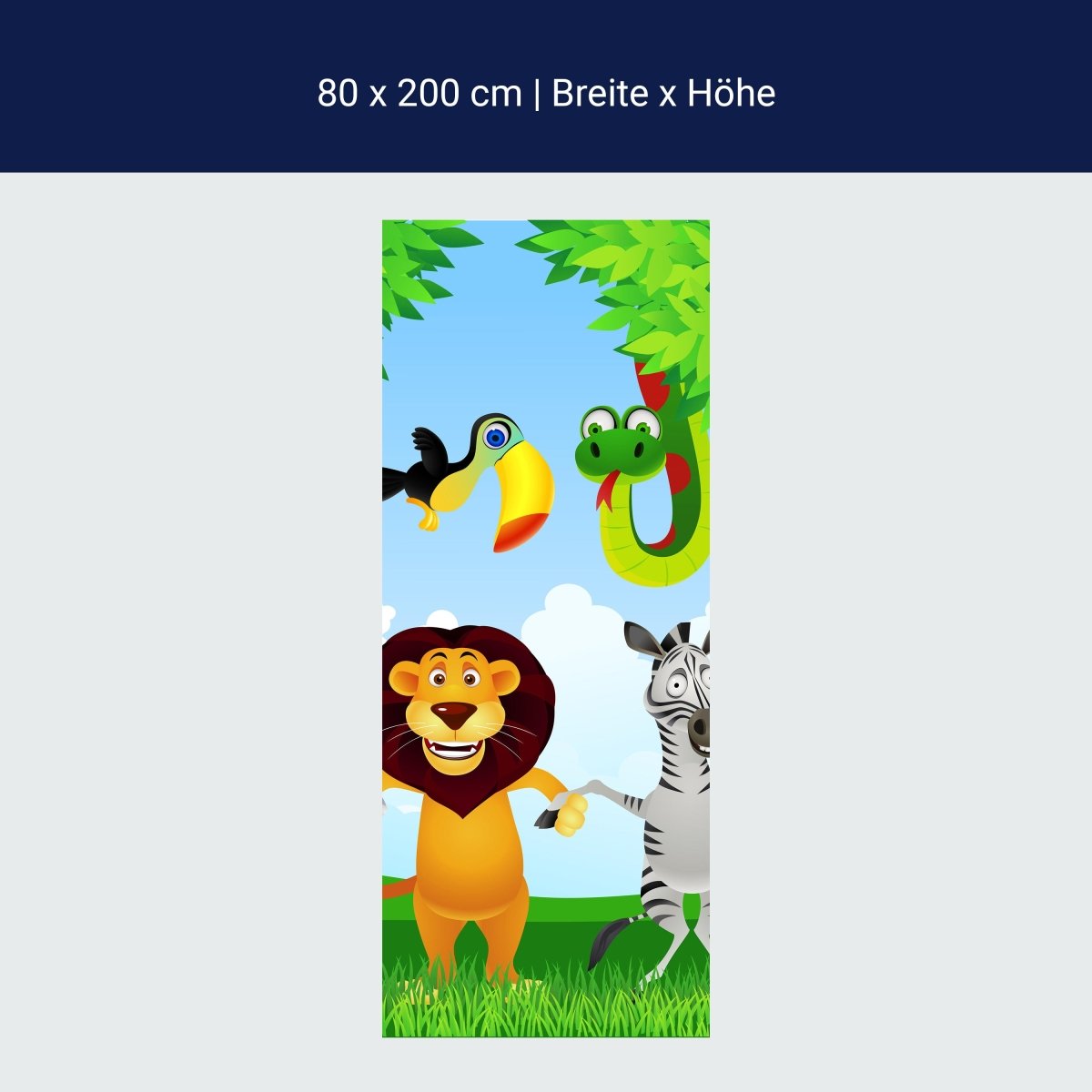 Duschwand Tiergruppe Kinder M0241 Duschwand Tiergruppe Kinder M0241