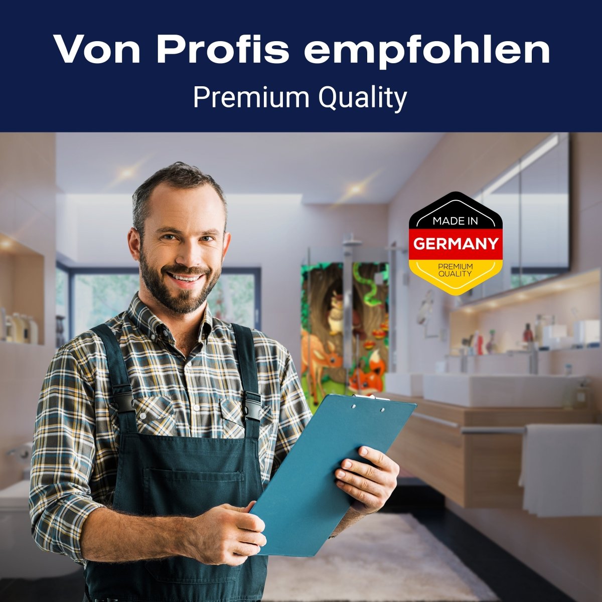 Duschwand Freundliche Waldtiere Kinder M0242 entdecken - Bild 5 Duschwand Freundliche Waldtiere Kinder M0242 entdecken - Bild 5