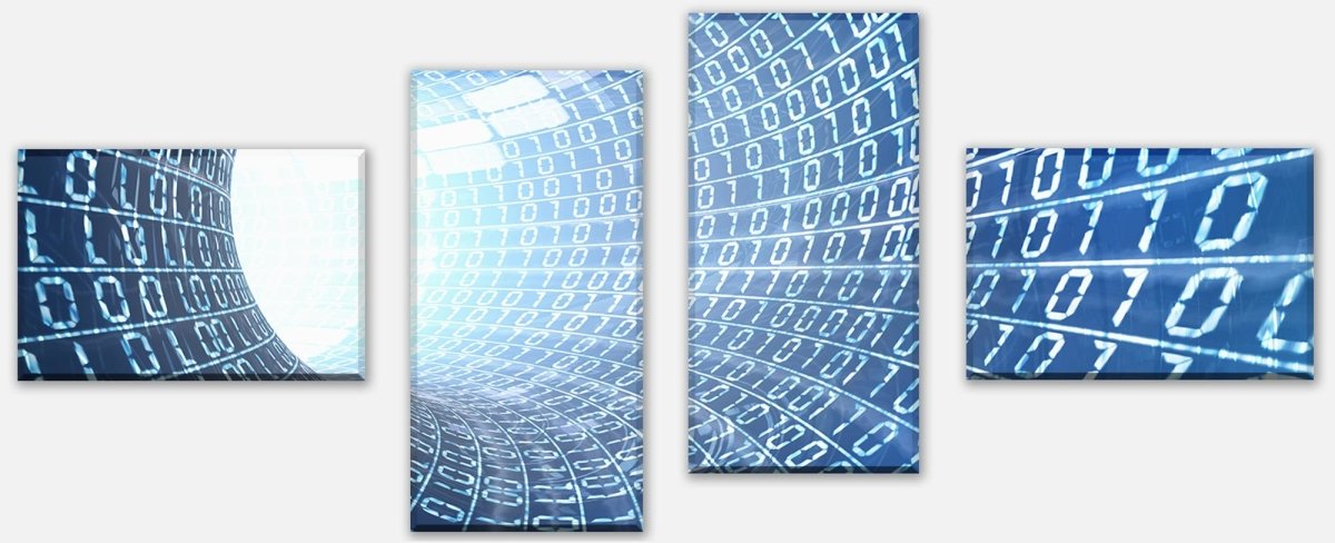Leinwandbild Mehrteiler Datentunnel Internet M0243 Leinwandbild Mehrteiler Datentunnel Internet M0243