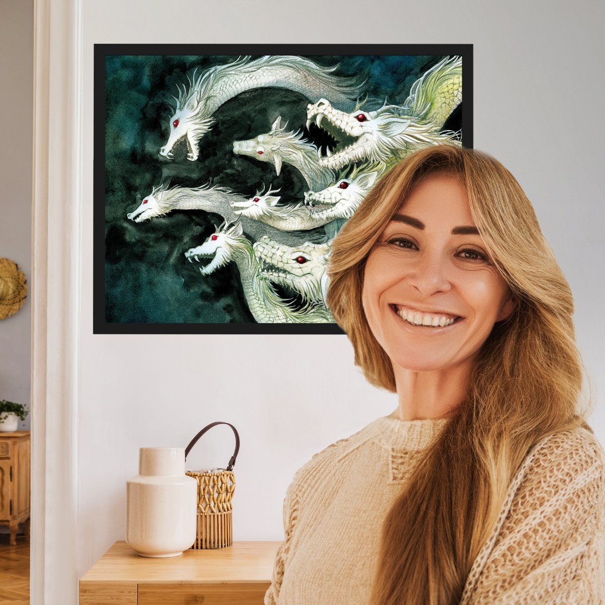 wandmotiv24 Poster, Poster - Malerei, Drachen, Fantasy - M0243 - Bild 2 wandmotiv24 Poster, Poster - Malerei, Drachen, Fantasy - M0243 - Bild 2