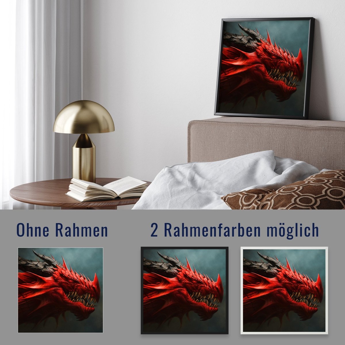 wandmotiv24 Poster, Poster - Malerei, Drache, Fantasy - M0245 - Bild 4 wandmotiv24 Poster, Poster - Malerei, Drache, Fantasy - M0245 - Bild 4