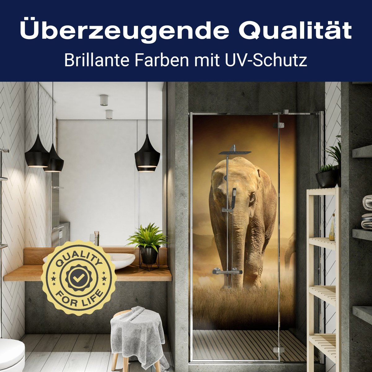 Duschwand Steppenelefant Afrika M0246 entdecken - Bild 2 Duschwand Steppenelefant Afrika M0246 entdecken - Bild 2