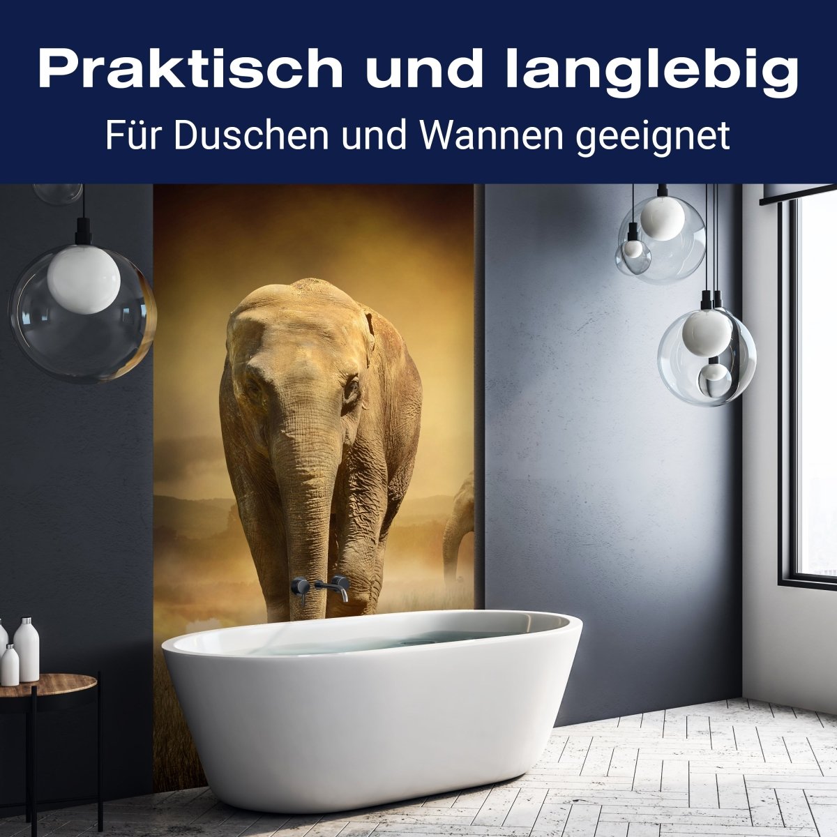 Duschwand Steppenelefant Afrika M0246 entdecken - Bild 3 Duschwand Steppenelefant Afrika M0246 entdecken - Bild 3