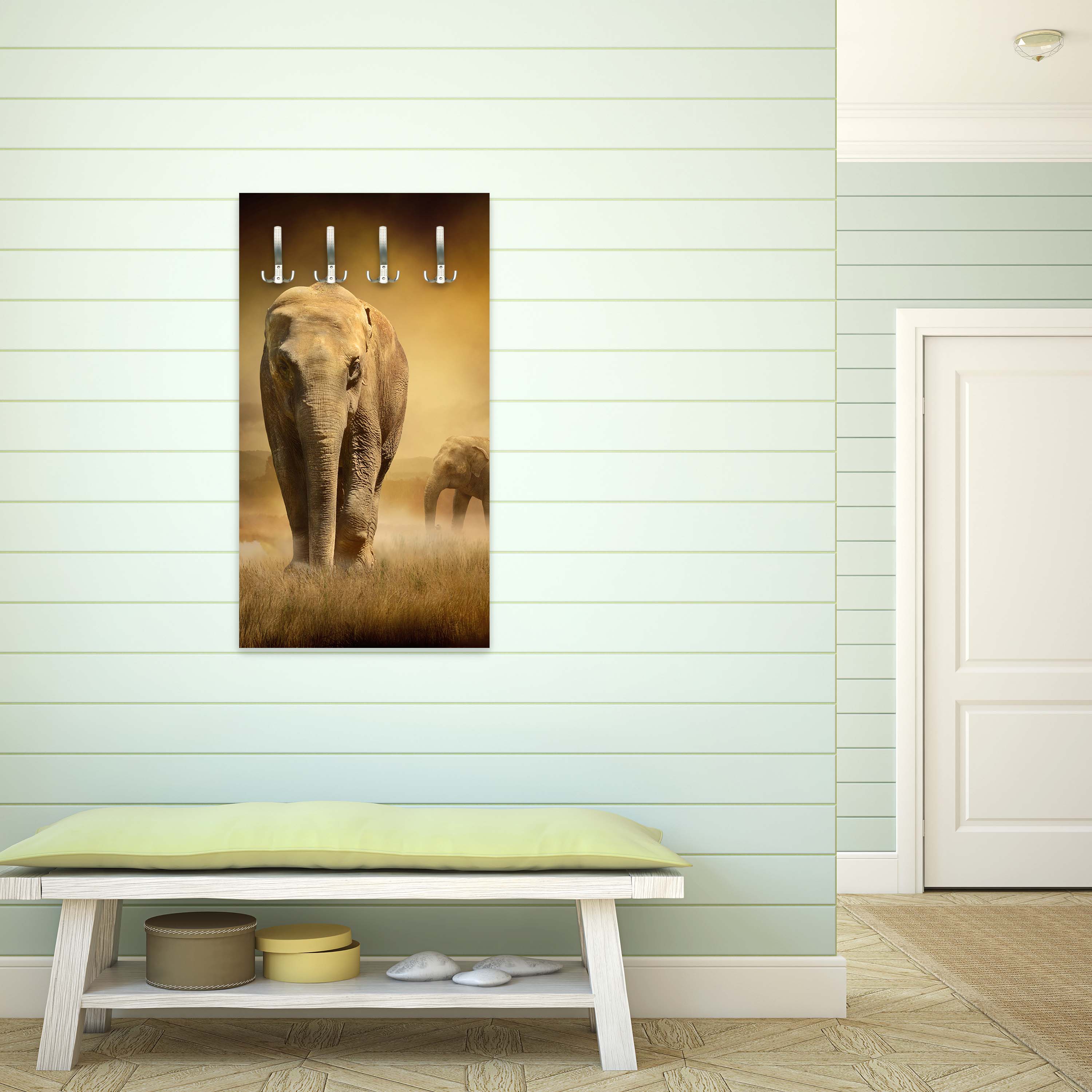 Garderobe Steppenelefant Afrika M0246 entdecken - Bild 3 Garderobe Steppenelefant Afrika M0246 entdecken - Bild 3