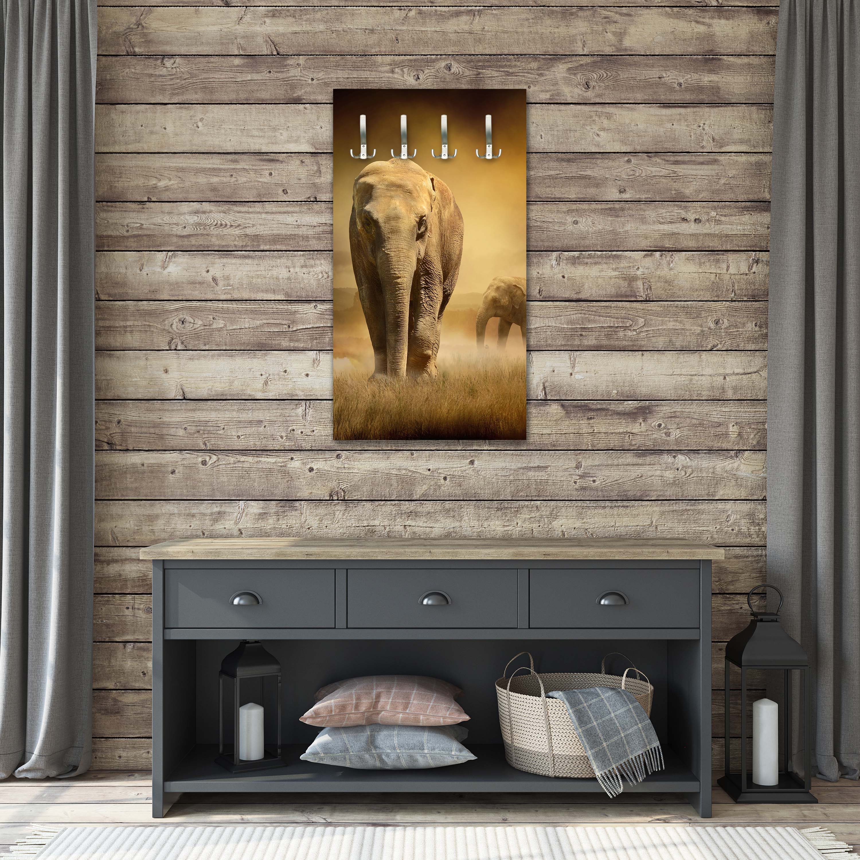 Garderobe Steppenelefant Afrika M0246 entdecken - Bild 6 Garderobe Steppenelefant Afrika M0246 entdecken - Bild 6