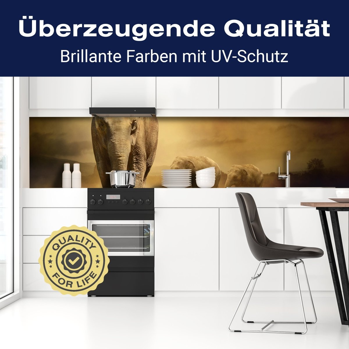 Küchenrückwand Steppenelefant Afrika M0246 entdecken - Bild 2 Küchenrückwand Steppenelefant Afrika M0246 entdecken - Bild 2