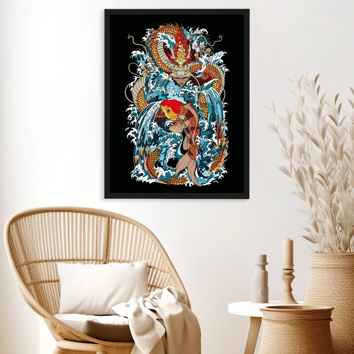 wandmotiv24 Poster, Poster - Drache, Fisch, Japan - M0246 - Bild 3 wandmotiv24 Poster, Poster - Drache, Fisch, Japan - M0246 - Bild 3