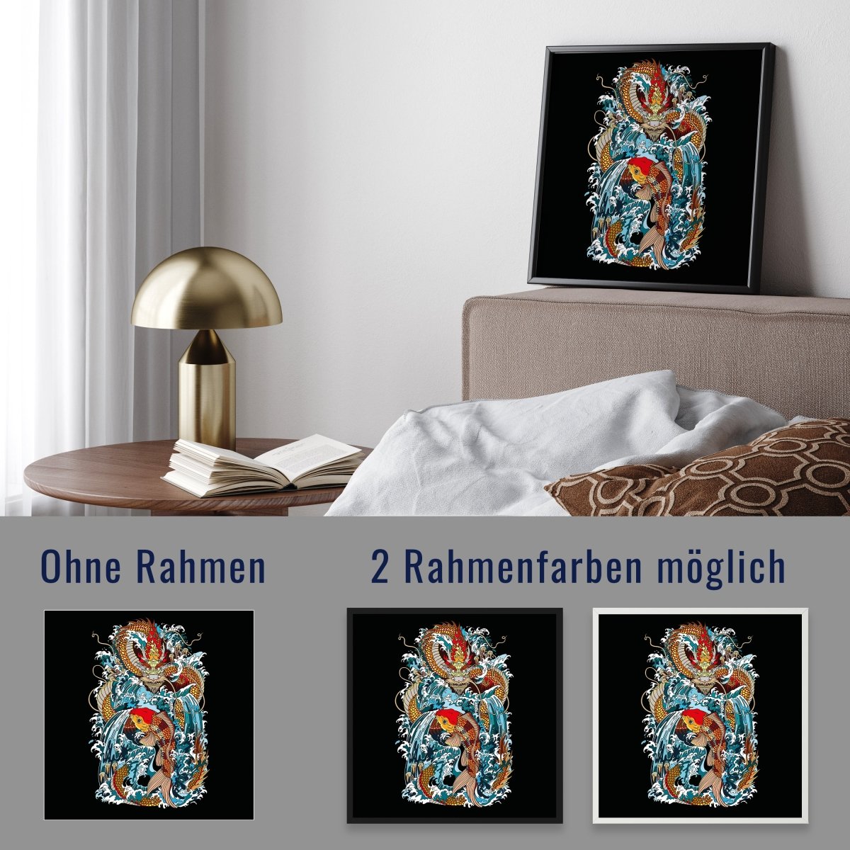 wandmotiv24 Poster, Poster - Drache, Fisch, Japan - M0246 - Bild 4 wandmotiv24 Poster, Poster - Drache, Fisch, Japan - M0246 - Bild 4