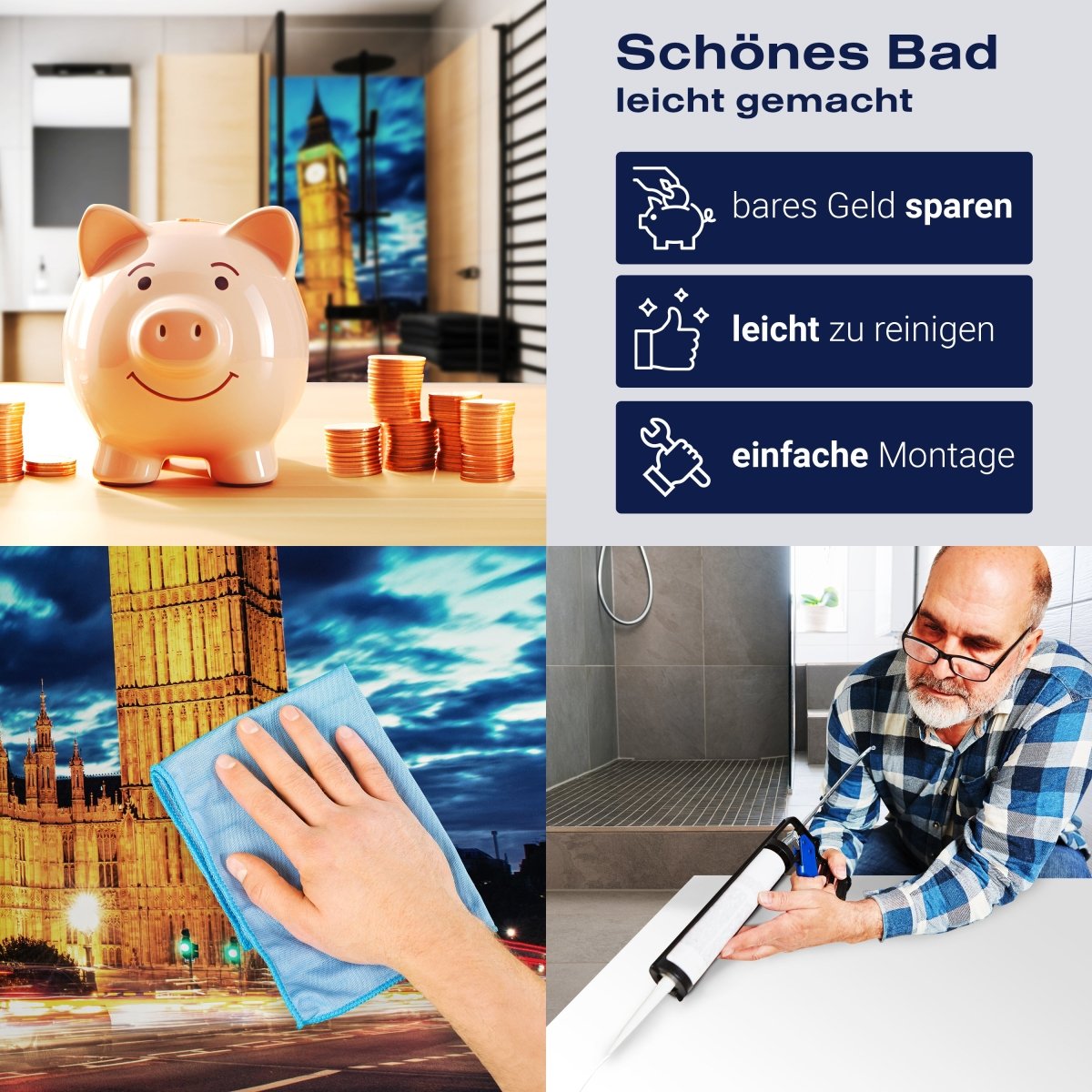 Duschwand Big Ben London M0248 entdecken - Bild 7 Duschwand Big Ben London M0248 entdecken - Bild 7