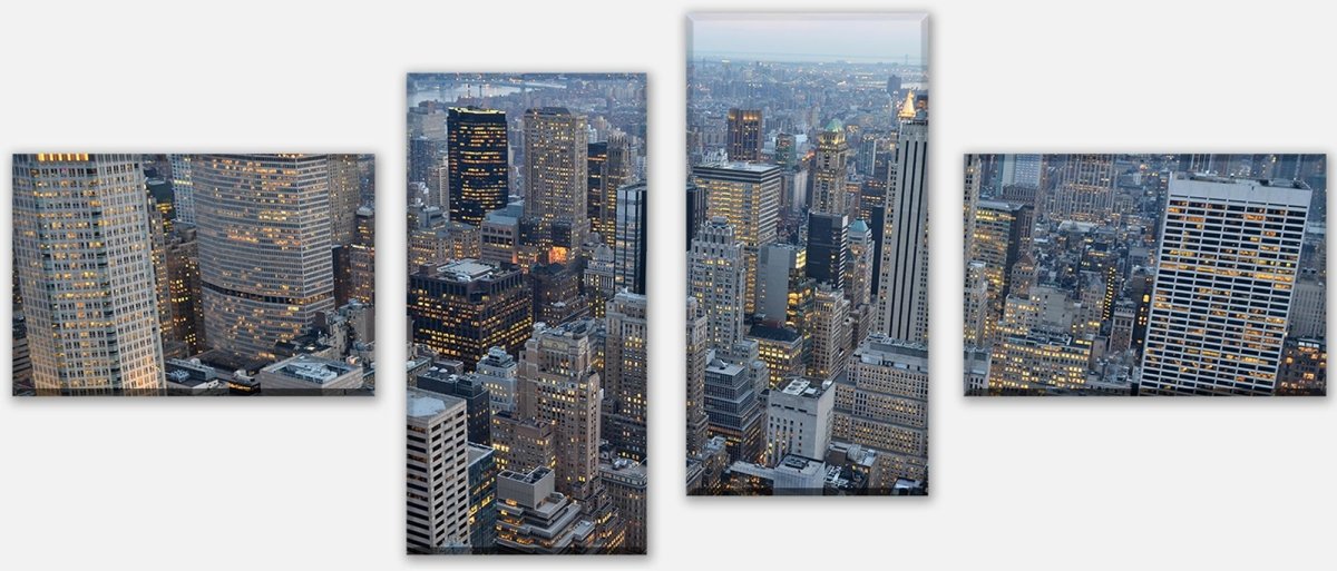 Leinwandbild Mehrteiler New York Skyview M0254 Leinwandbild Mehrteiler New York Skyview M0254