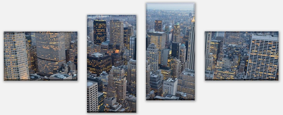 Leinwandbild Mehrteiler New York Skyview M0254 Leinwandbild Mehrteiler New York Skyview M0254