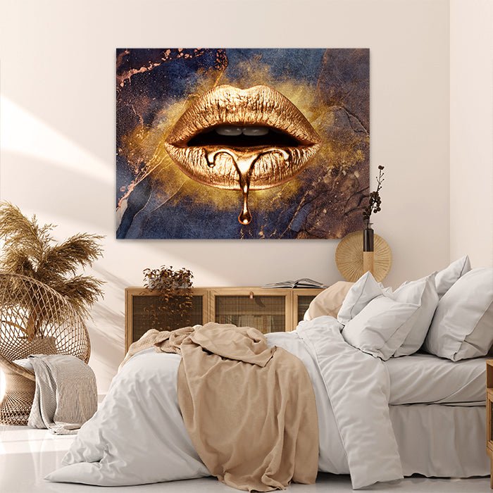 Leinwandbild Frauenlippen, Querformat M0254 kaufen - Bild 2 Leinwandbild Frauenlippen, Querformat M0254 kaufen - Bild 2