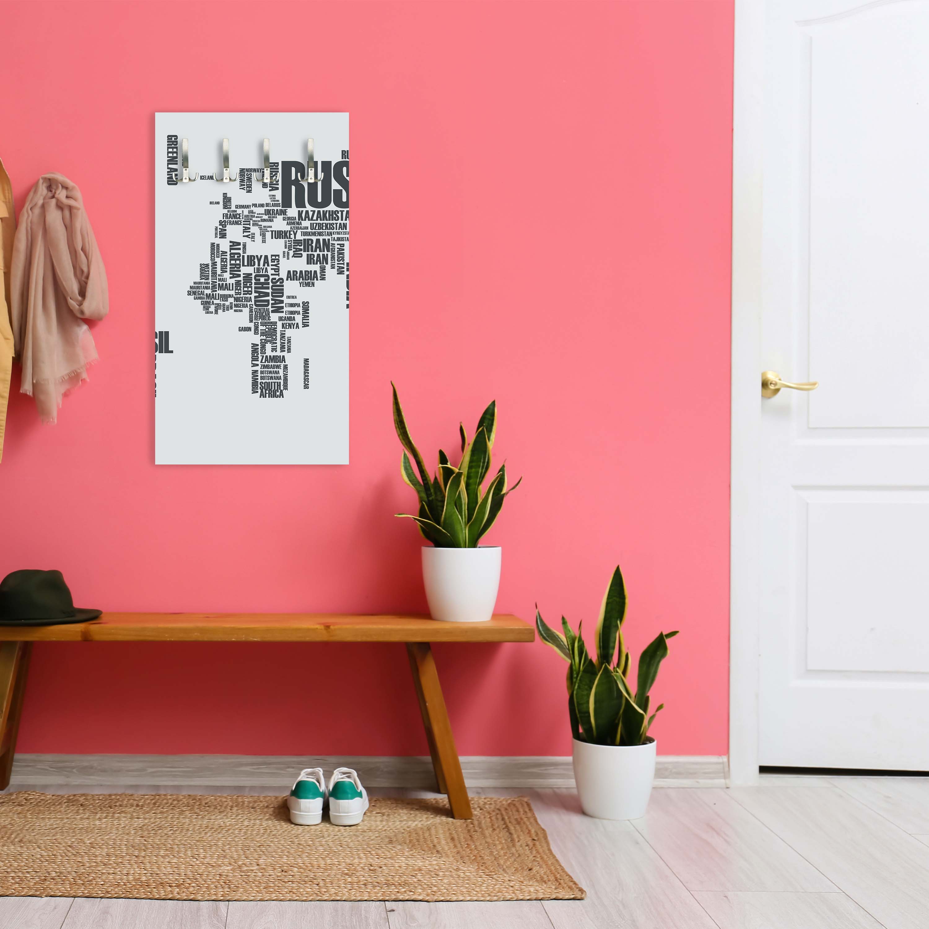 Garderobe Weltkarte Landnamen Erde M0256 entdecken - Bild 6 Garderobe Weltkarte Landnamen Erde M0256 entdecken - Bild 6