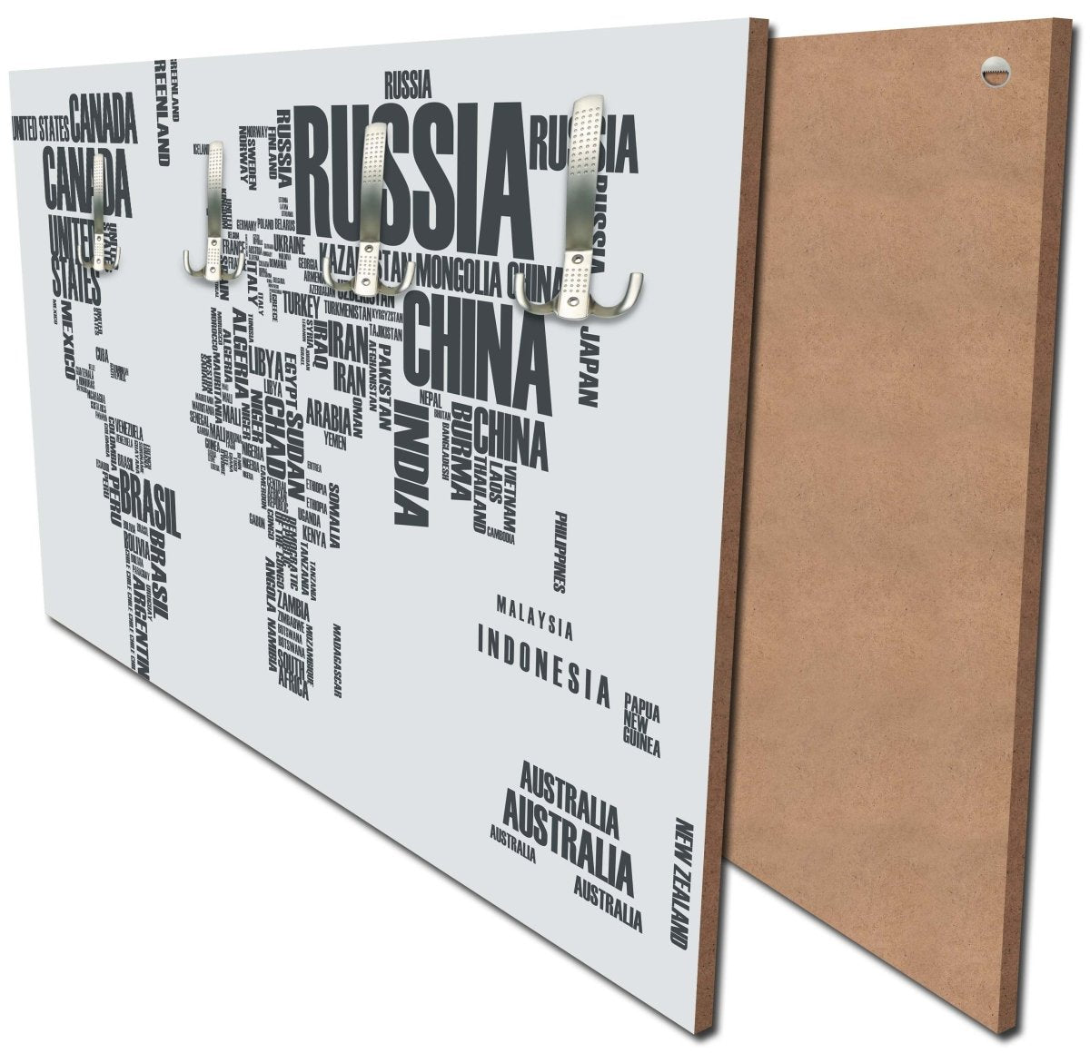 Garderobe Weltkarte Landnamen Erde M0256 Garderobe Weltkarte Landnamen Erde M0256