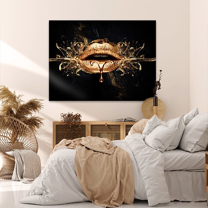 Leinwandbild Frauenlippen, Querformat M0256 kaufen - Bild 2 Leinwandbild Frauenlippen, Querformat M0256 kaufen - Bild 2