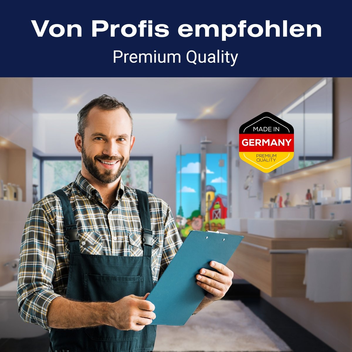 Duschwand Farmtiere Kinder M0257 entdecken - Bild 5 Duschwand Farmtiere Kinder M0257 entdecken - Bild 5