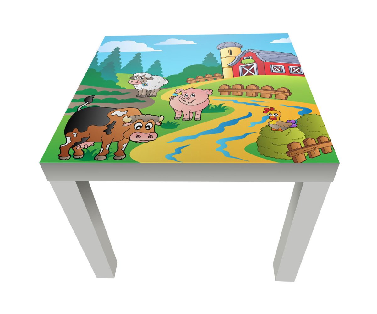 Beistelltisch Farmtiere Kinder M0257 entdecken - Bild 1 Beistelltisch Farmtiere Kinder M0257 entdecken - Bild 1