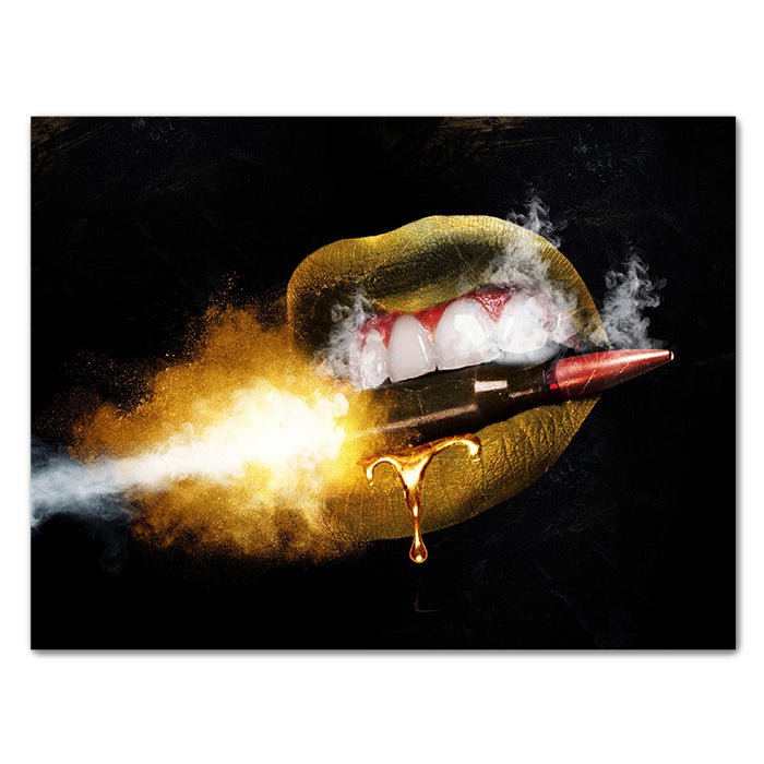 Leinwandbild Frauenlippen, Querformat M0258 kaufen - Bild 1 Leinwandbild Frauenlippen, Querformat M0258 kaufen - Bild 1