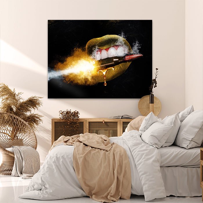 Leinwandbild Frauenlippen, Querformat M0258 kaufen - Bild 2 Leinwandbild Frauenlippen, Querformat M0258 kaufen - Bild 2