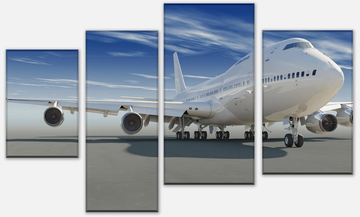 Leinwandbild Mehrteiler Startendes Flugzeug M0259 Leinwandbild Mehrteiler Startendes Flugzeug M0259
