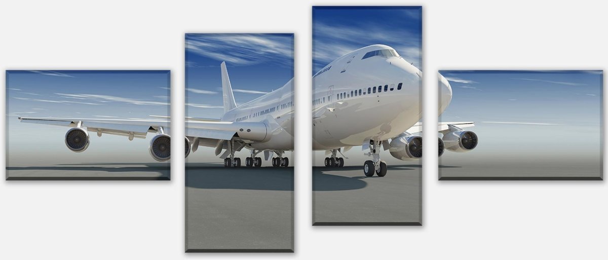 Leinwandbild Mehrteiler Startendes Flugzeug M0259 Leinwandbild Mehrteiler Startendes Flugzeug M0259