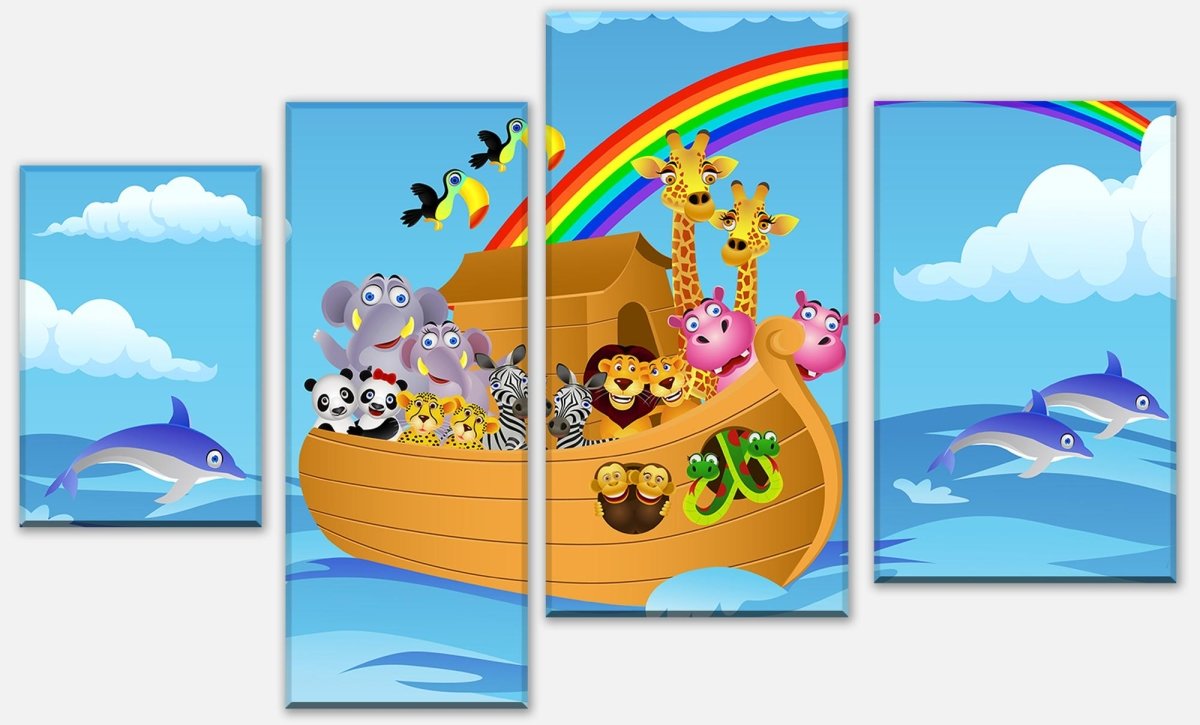 Leinwandbild Mehrteiler Arche Noah M0261 Leinwandbild Mehrteiler Arche Noah M0261