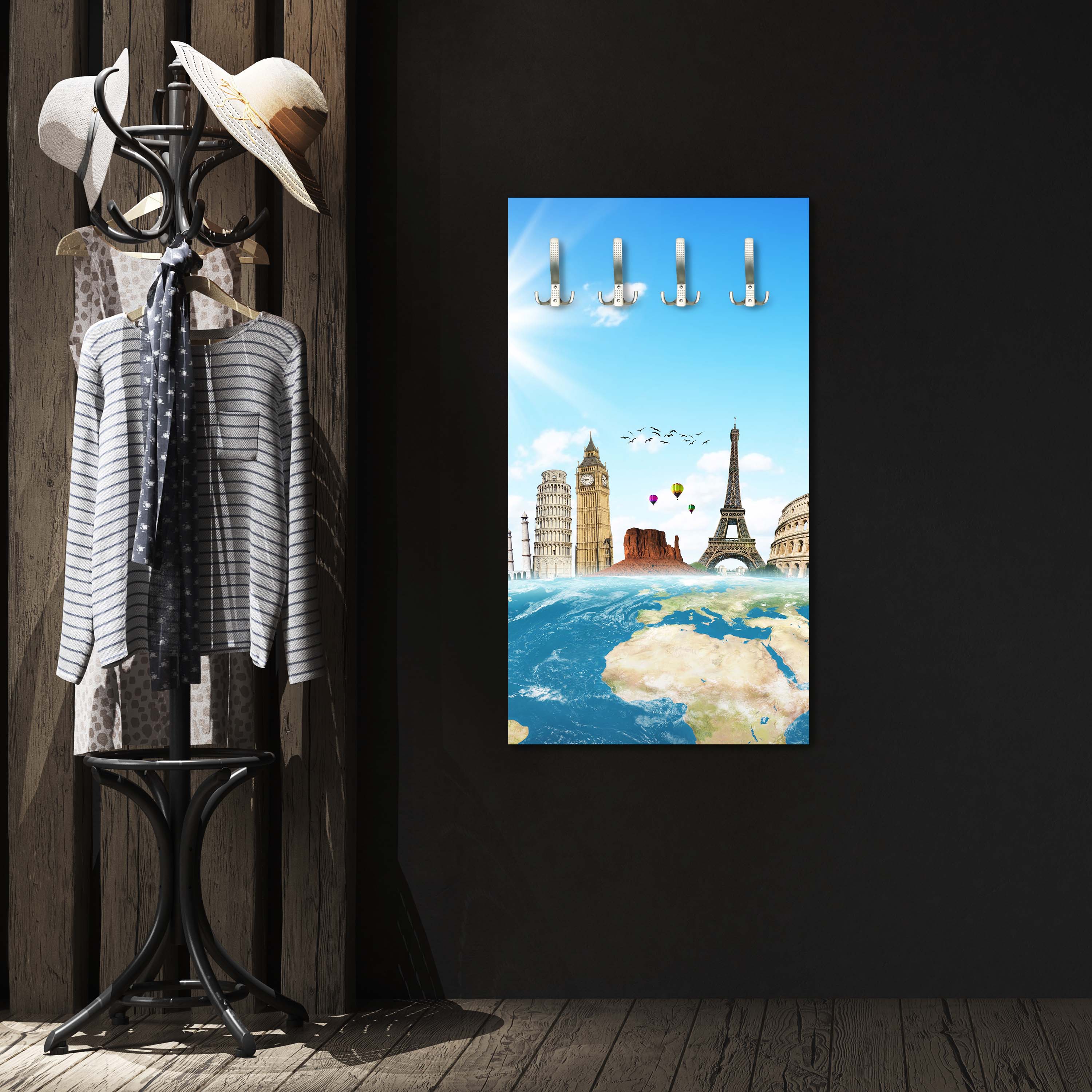 Garderobe Weltreise Erde M0268 entdecken - Bild 3 Garderobe Weltreise Erde M0268 entdecken - Bild 3