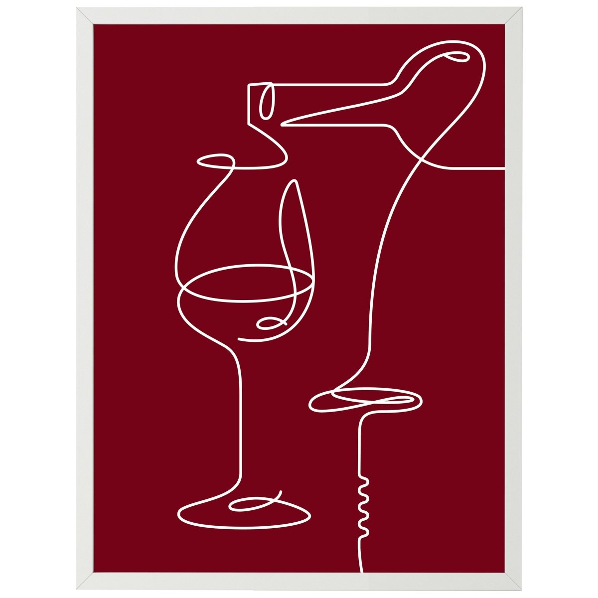 wandmotiv24 Poster, Poster - Minimalismus, Wein, Korkenzieher - M0268 - Bild 1 wandmotiv24 Poster, Poster - Minimalismus, Wein, Korkenzieher - M0268 - Bild 1