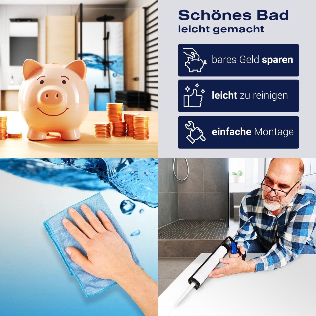 Duschwand Wasseroberfläche Natur M0270 entdecken - Bild 7 Duschwand Wasseroberfläche Natur M0270 entdecken - Bild 7