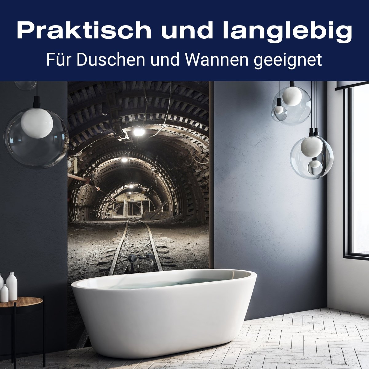 Duschwand Kohlebergwerk M0277 entdecken - Bild 3 Duschwand Kohlebergwerk M0277 entdecken - Bild 3